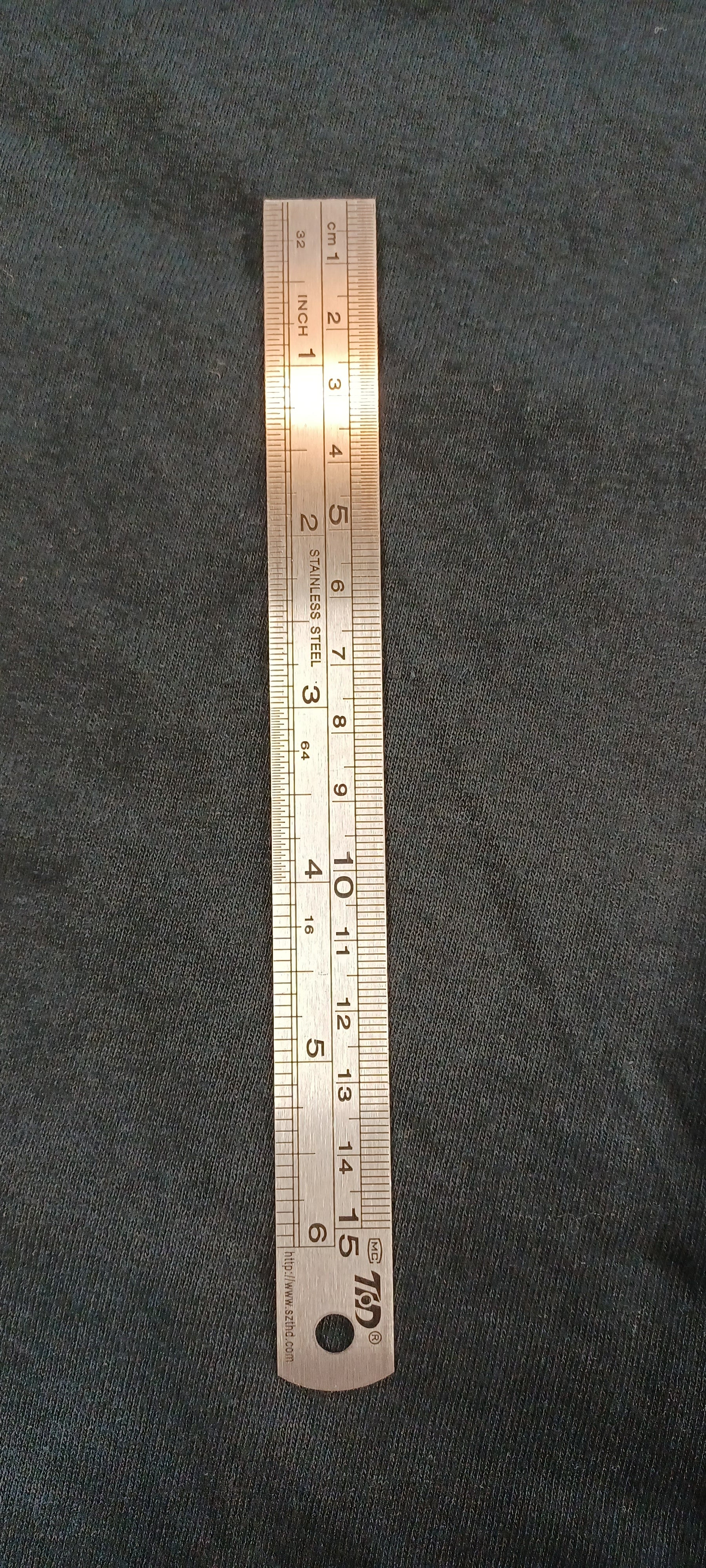 12" stainless ruler