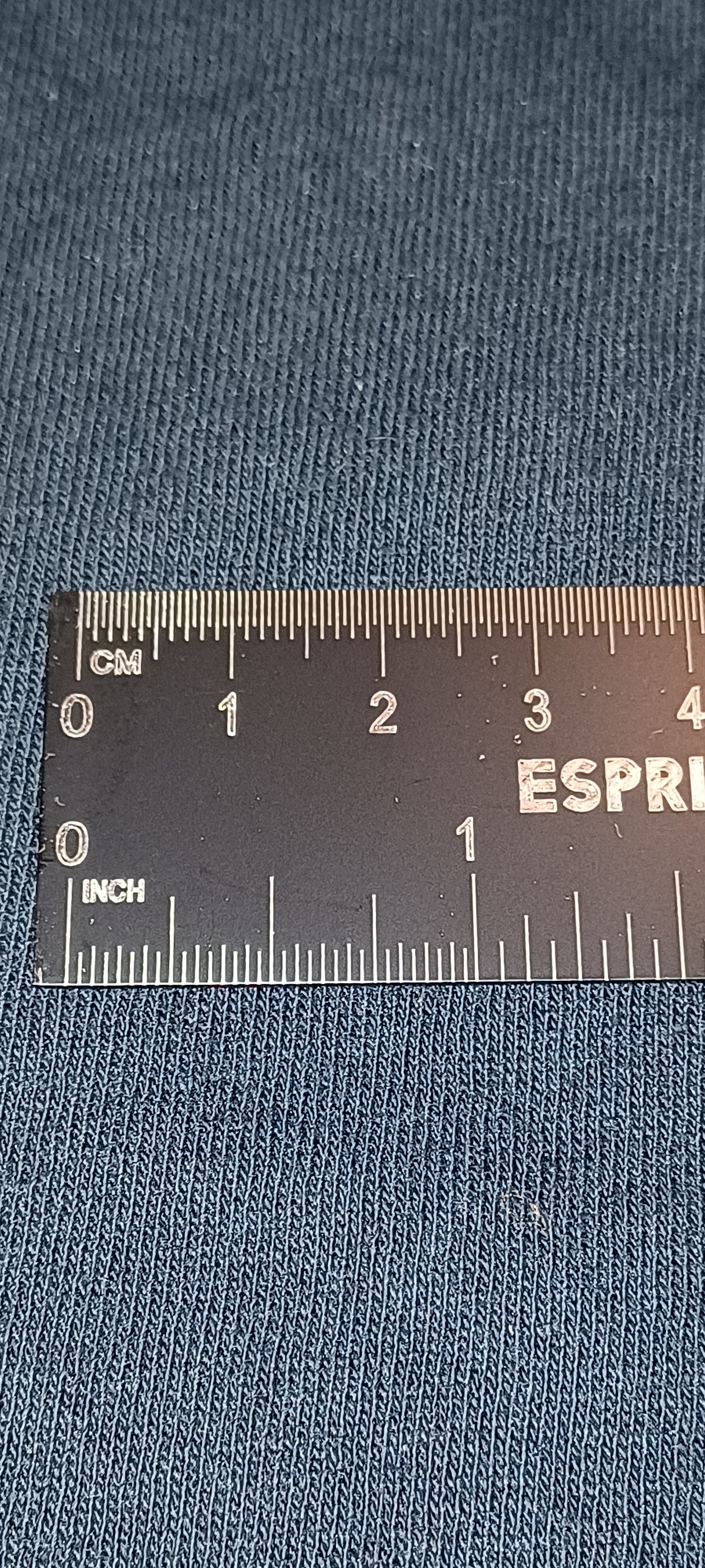 12" stainless ruler black