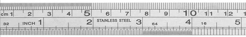 6" stainless ruler